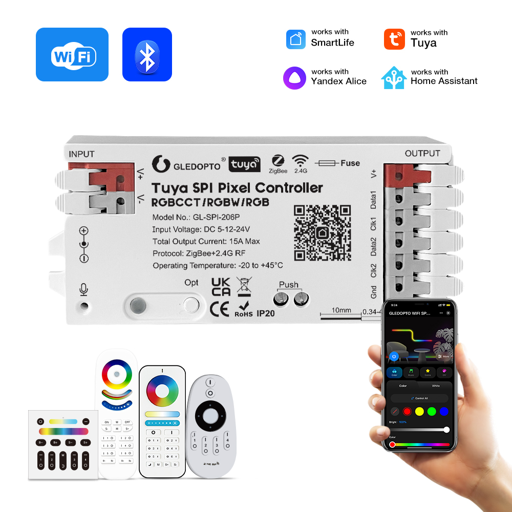 Gledopto Music Sync ZigBee SPI - مراجعة Zigbee Coordinator Stick وسعره